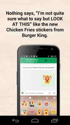 Chicken Fries Keyboard android App screenshot 1