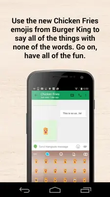 Chicken Fries Keyboard android App screenshot 2